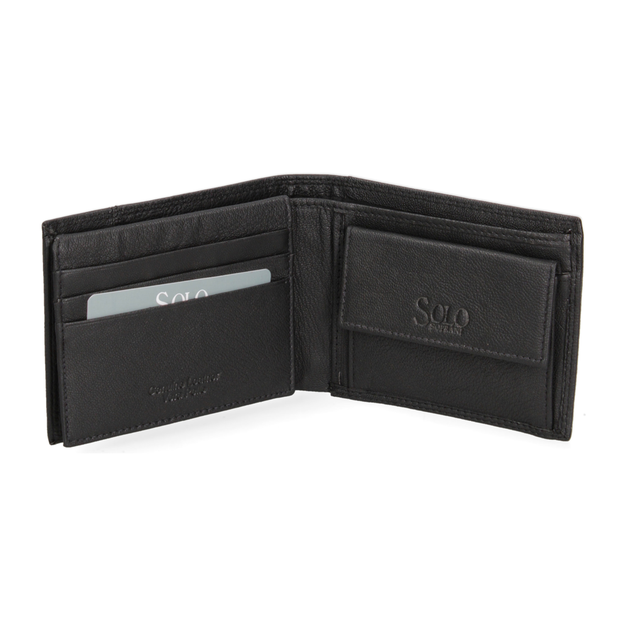 Portafoglio  da uomo In Vera pelle Made in Italy 12x9,5x2 cm