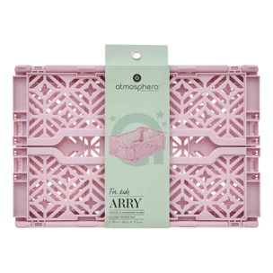 Cagette pliable Arry 30x20cm lilas