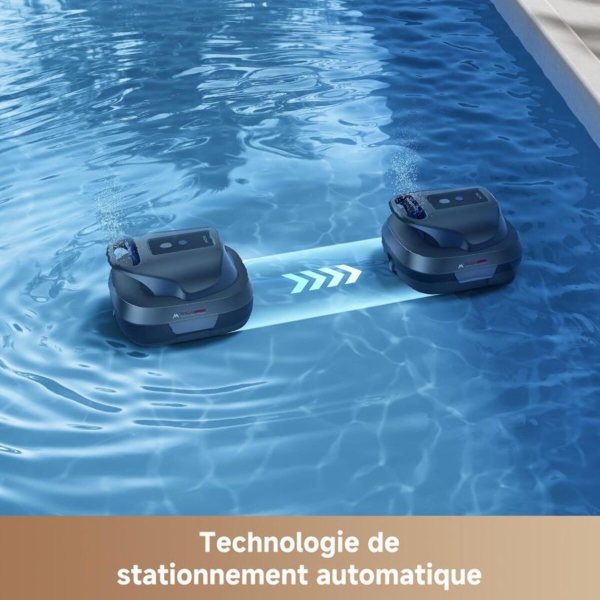 Robot piscine MOVA Diver R10 sans fil - fond - bassin jusqu'à 80 m²