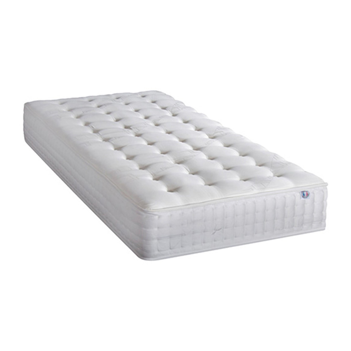 Ensemble matelas et sommier CHATELET - Blanc