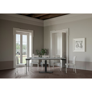 Consola extensible 90x40/196 cm Capital Small Evolution Cemento estructura Antracita