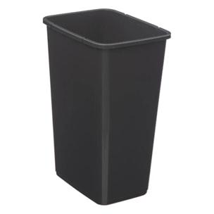 Poubelle 2 ouvertures plastique 25L gris