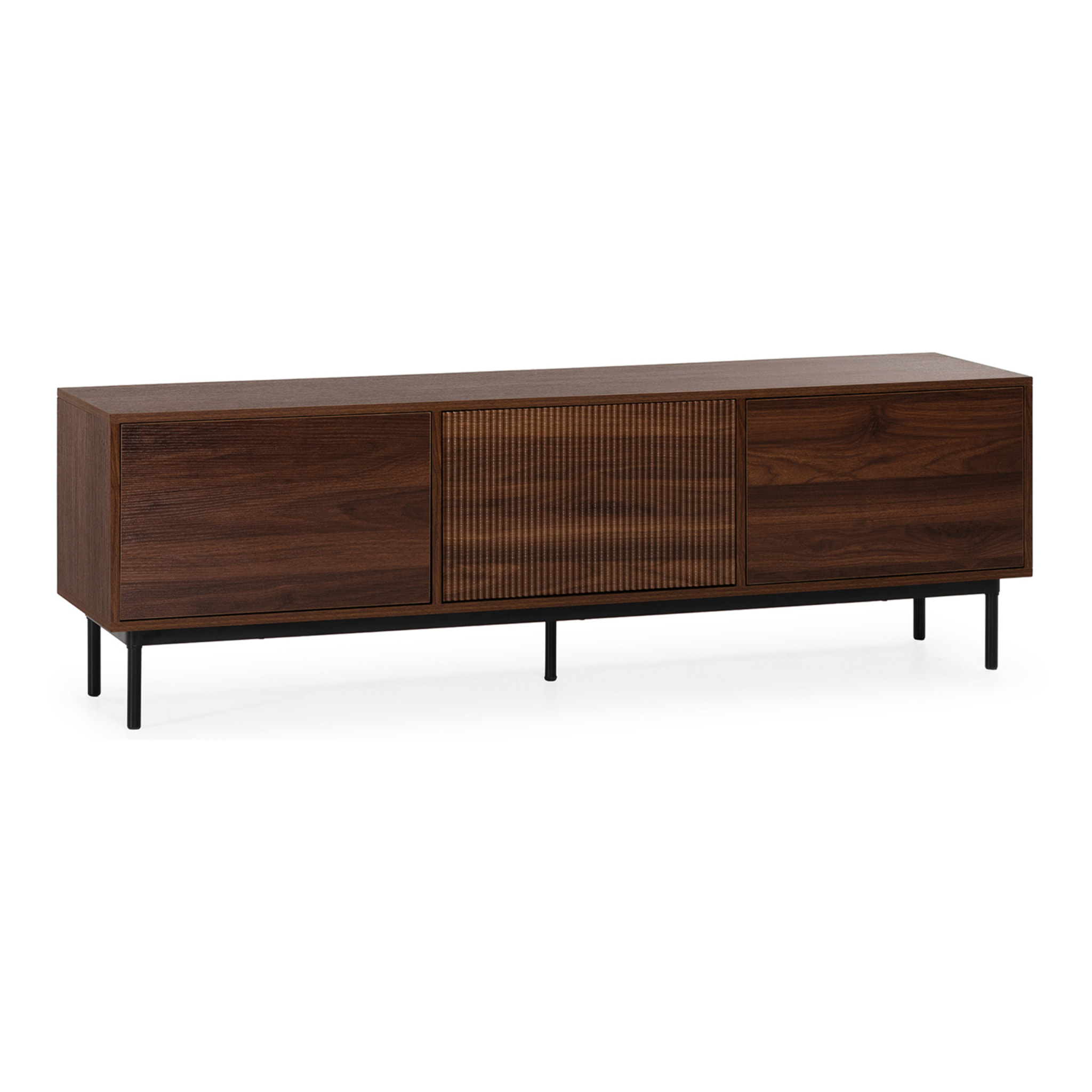 Mueble Tv Florida 3 puertas efecto Nogal