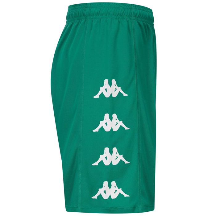 Kappa - Pantaloni Corti Uomo Verde - Kappa4Football Durchet