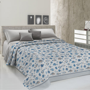 Copriletto di cotone oceano bianco