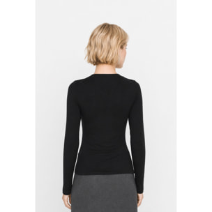 Kocca - Blusa aderente da donna in viscosa a maniche lunghe Donna