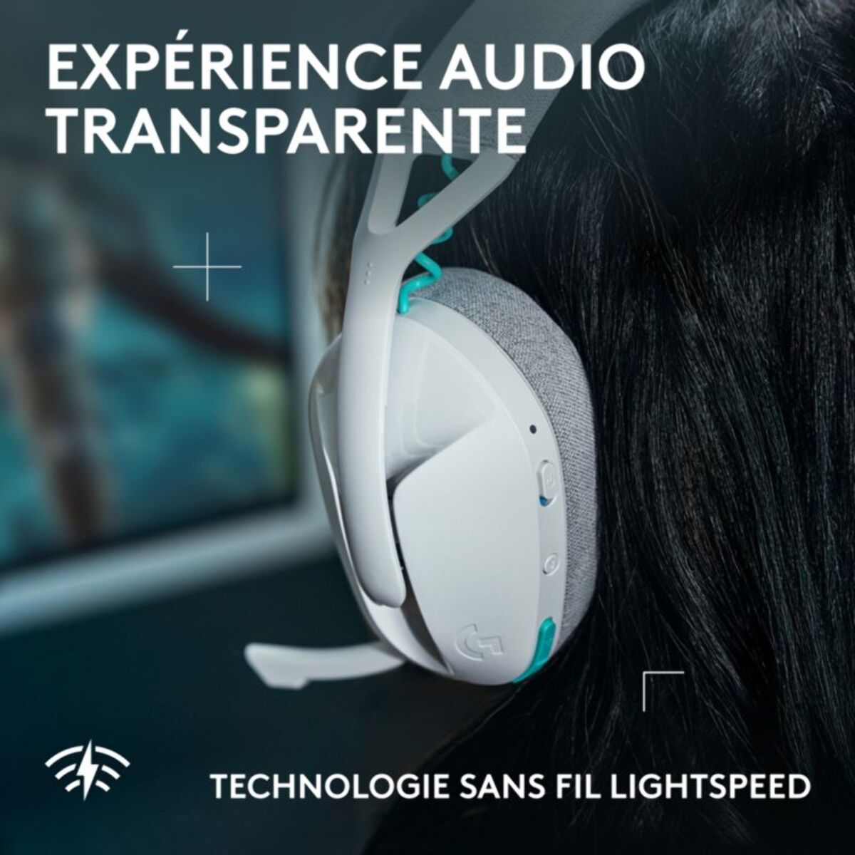 Casque gamer LOGITECH G321 Blanc  Lightspeed