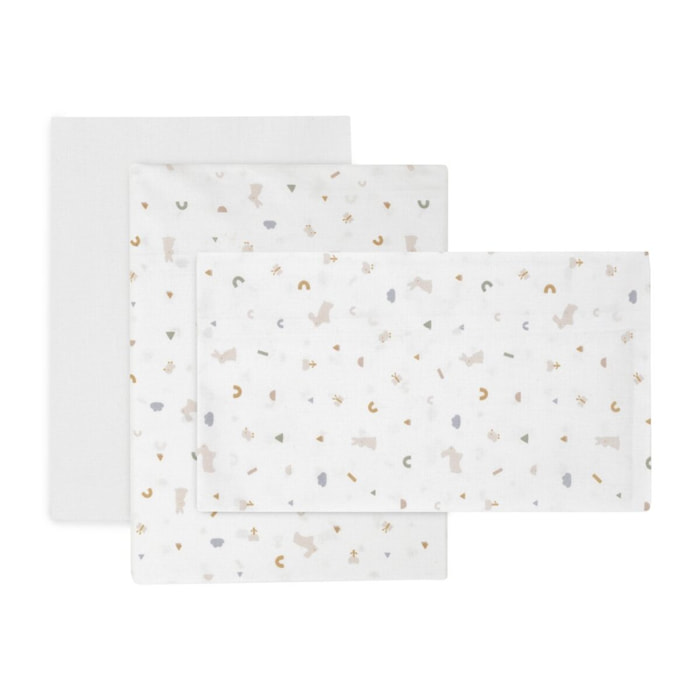 Cambrass Sabana Moises/Carro 3 Pcs Rabbit