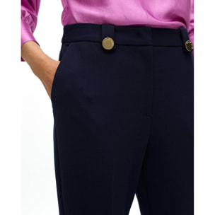 Pantaloni in maglia con bottoni