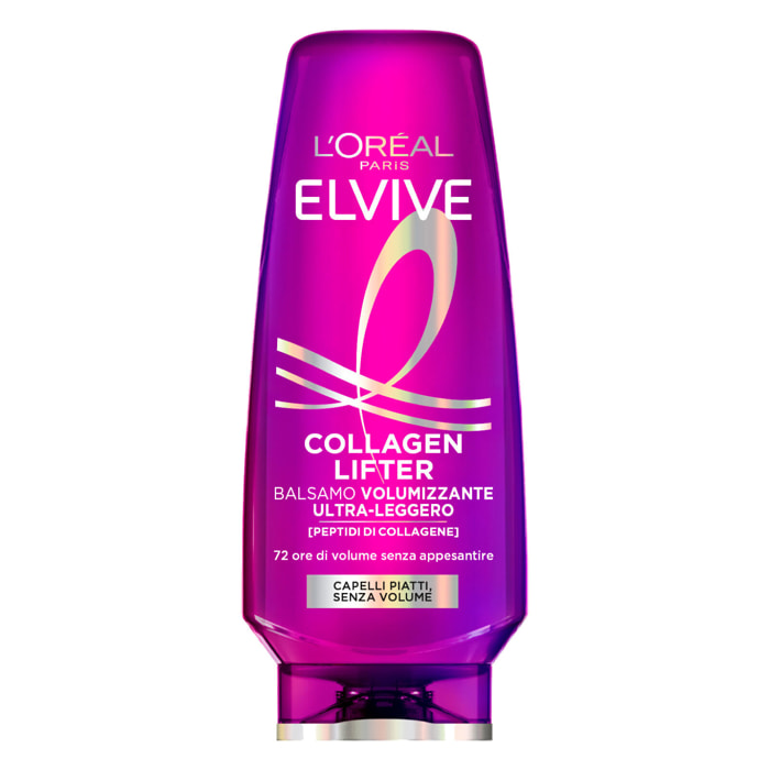 Balsamo Capelli Volumizzante Elvive Collagen Lifter Densificante Ultra-Leggero con Peptidi di Collagene 250ml