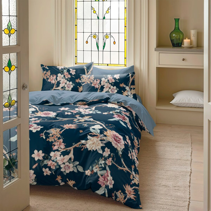 Housse de couette saori marin