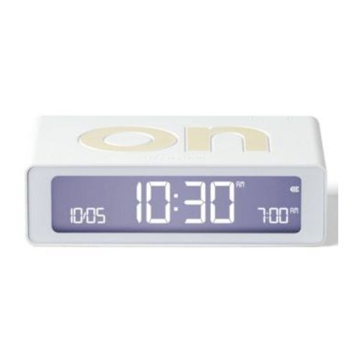 Réveil LEXON Flip Mini de Voyage Rechargeable Blanc