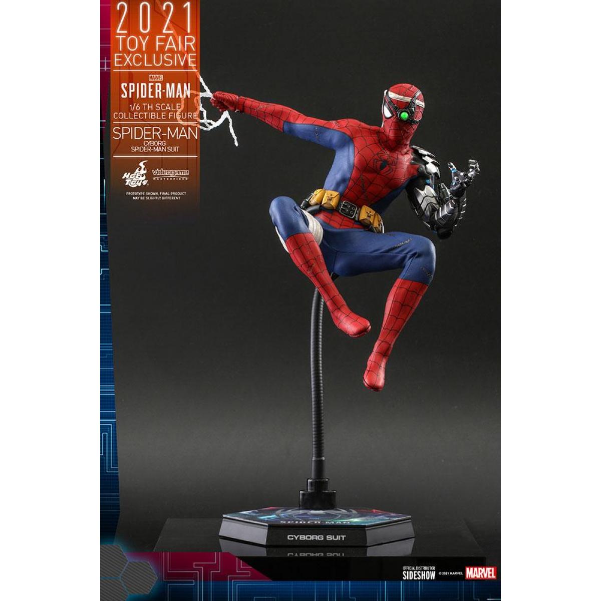 Spider-man Videogame Masterpiece Action Figura 1/6 Cyborg Spider-man Suit 2021 Toy Fair Esclusiva Hot Toys