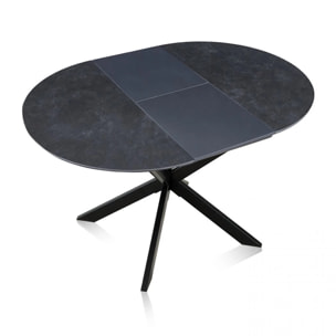 Mesa redonda extensible Onix Negro