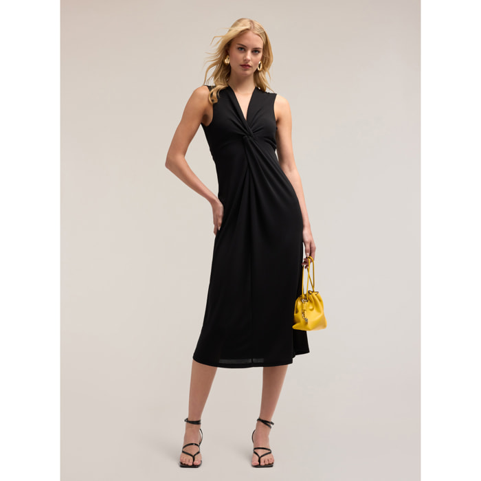 Motivi - Vestido con nudo de jersey - Verde
