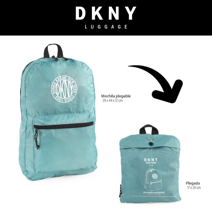 Mochila Casual/Ocio Dkny Dkny-928 Packable Turquesa