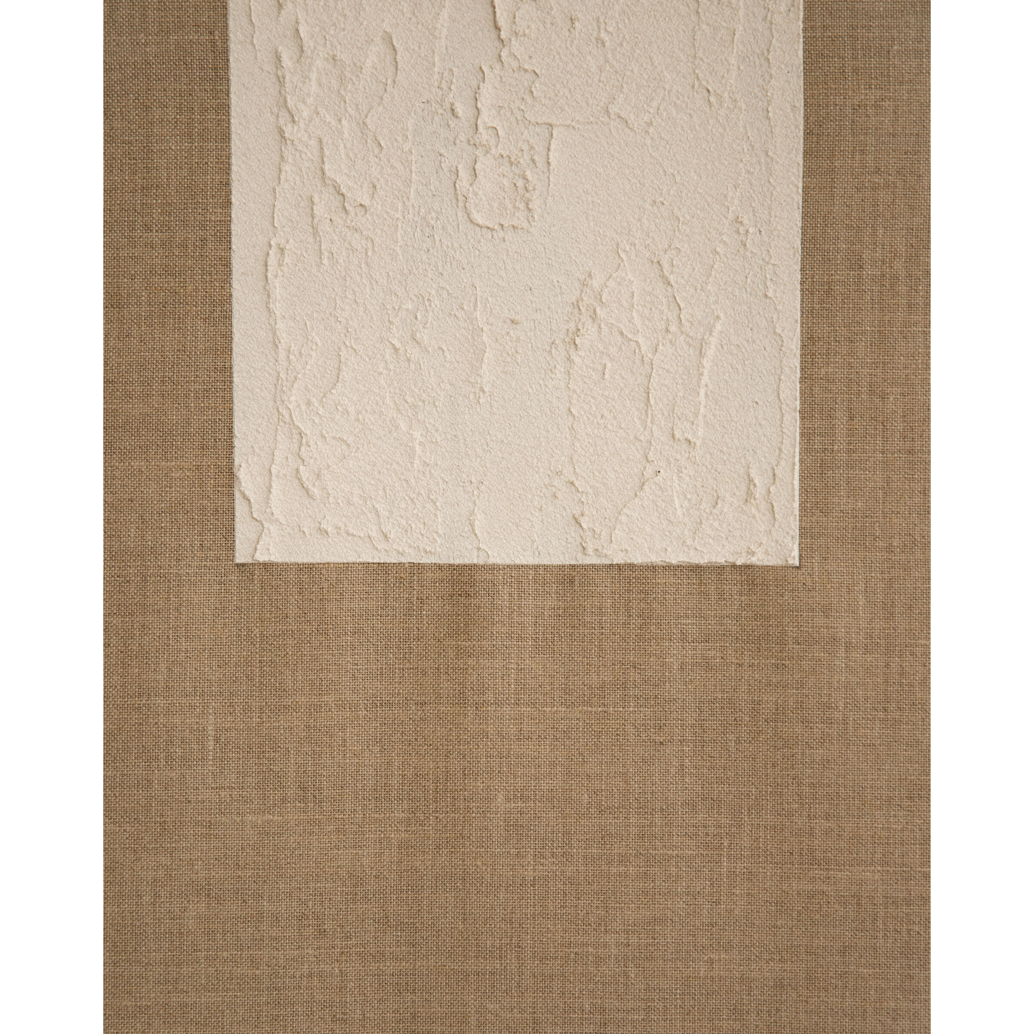 Cuadro beige y blanco decorativo sobre lino con bastidor de madera pintado artesanalmente con pintura al óleo en varias medidas