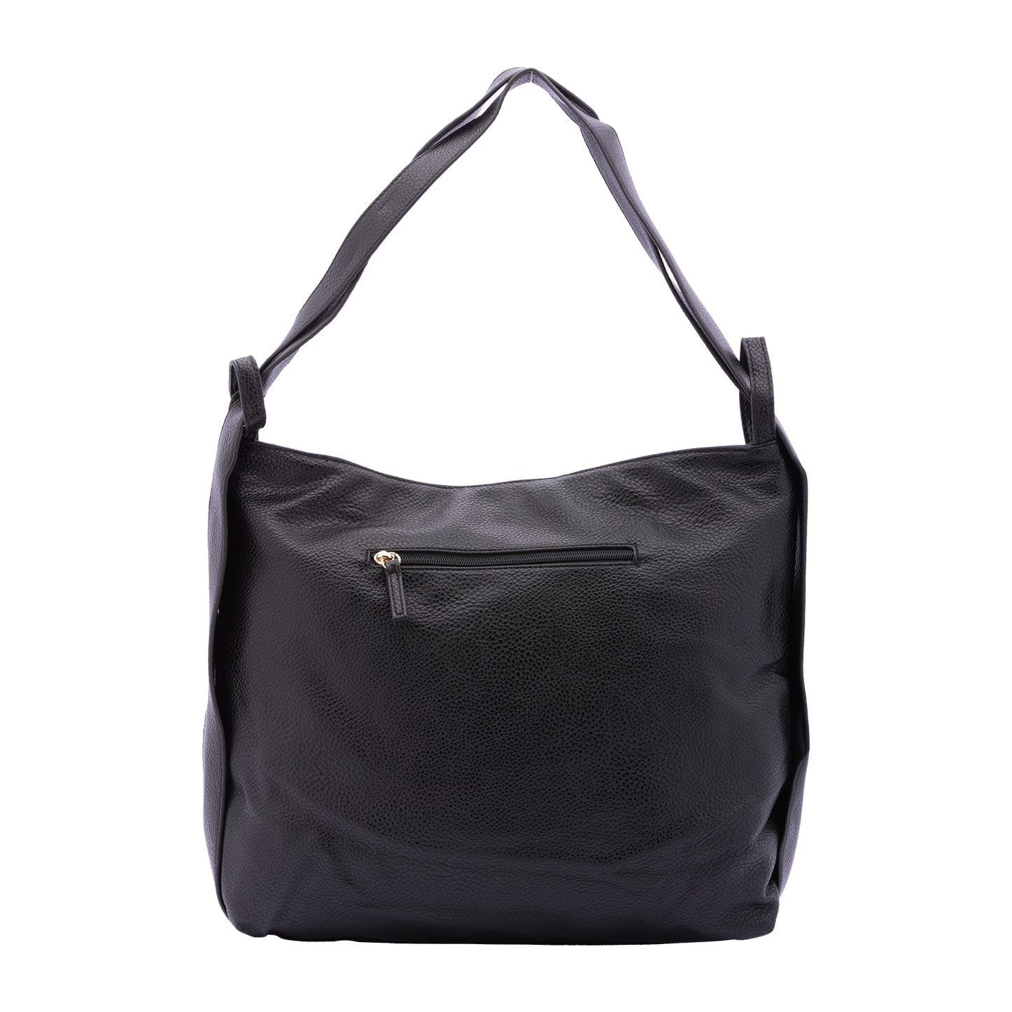 Borsa a spalla da donna - Modello False - Ecopelle e poliestere - 40.0 x 33.0 x 11.0 cm