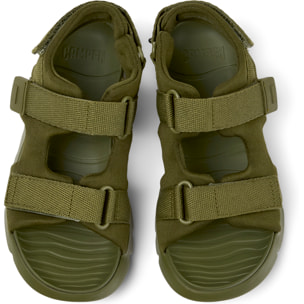 Sandalias - CAMPER Oruga - Verde - Textil técnico (poliéster reciclado)
