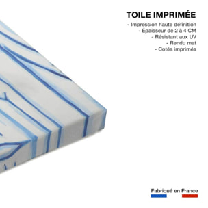 Tableau reproduction abstraite "" par là "" Toile imprimée