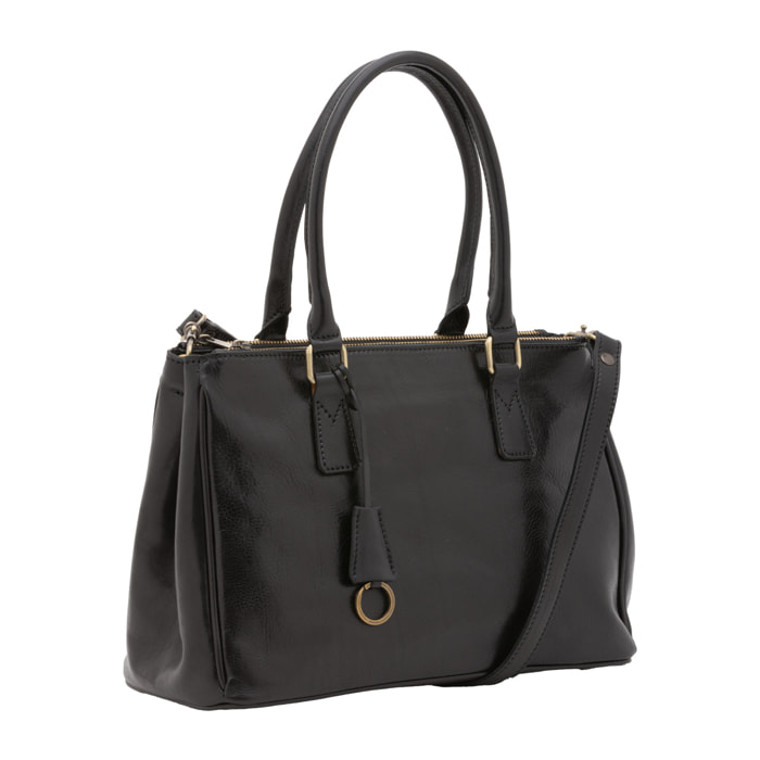 Borsa a tracolla  da donna In Vera pelle Made in Italy 35x23x16 cm