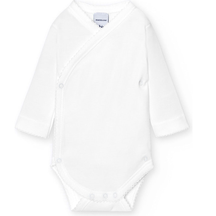 Body cruzado bebé manga corta algodón