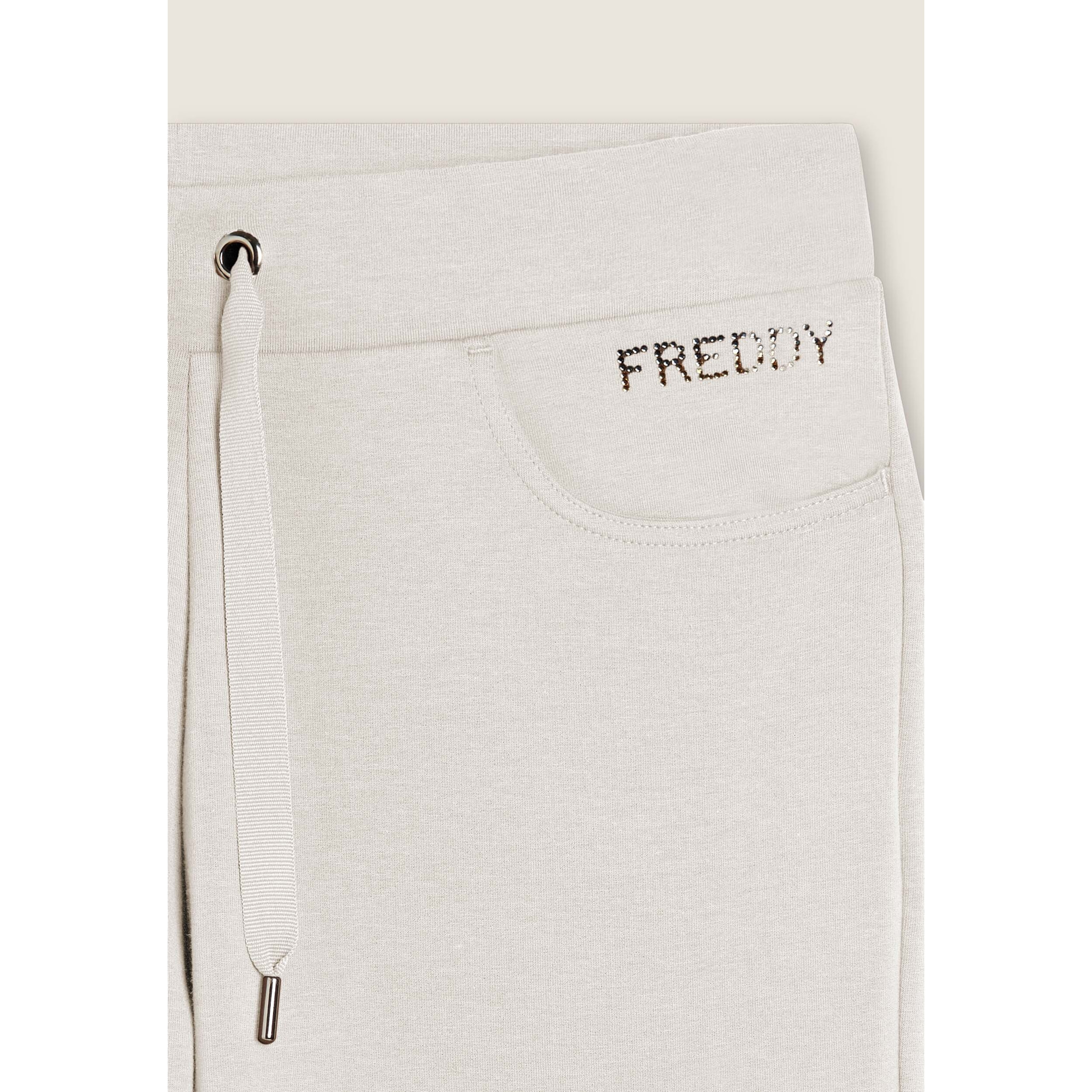 Pantaloni sportivi da donna con tasche interne e strass