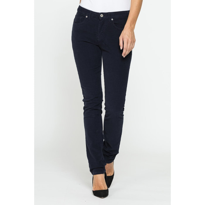 PANTALONE 5 TASCHE MOD. 752 IN VELLUTO STRETCH