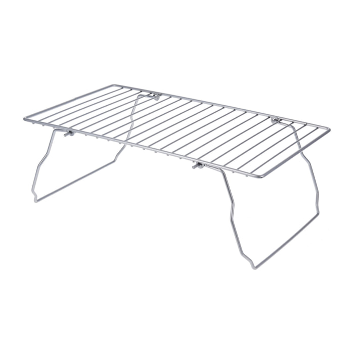 organizador de cocina en recubrimiento de polvo gris 37x22,5x13,5cm