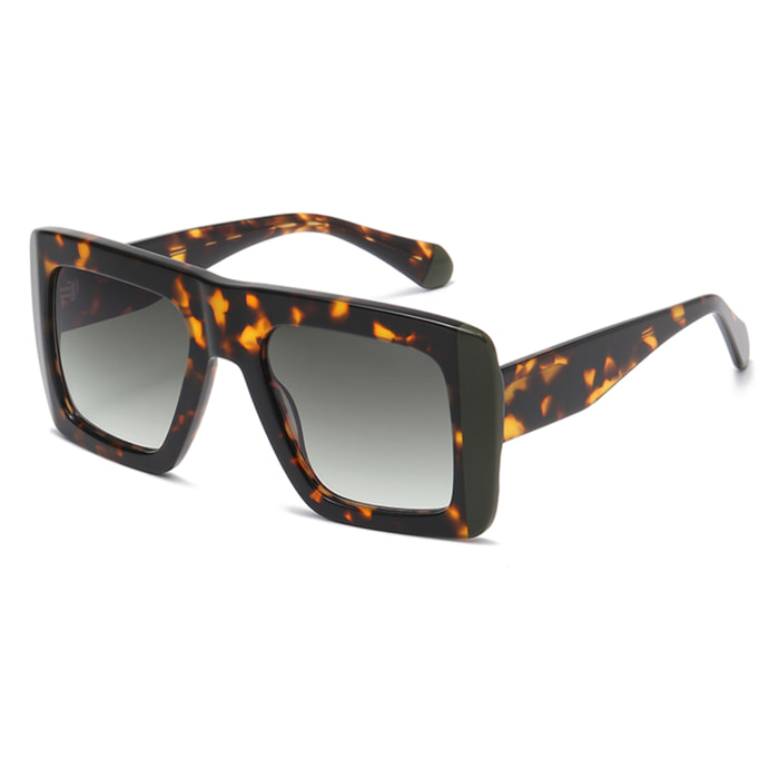 Gafas OCEAN modelo Corniche en color Montura marrón Demy con lente verde G15