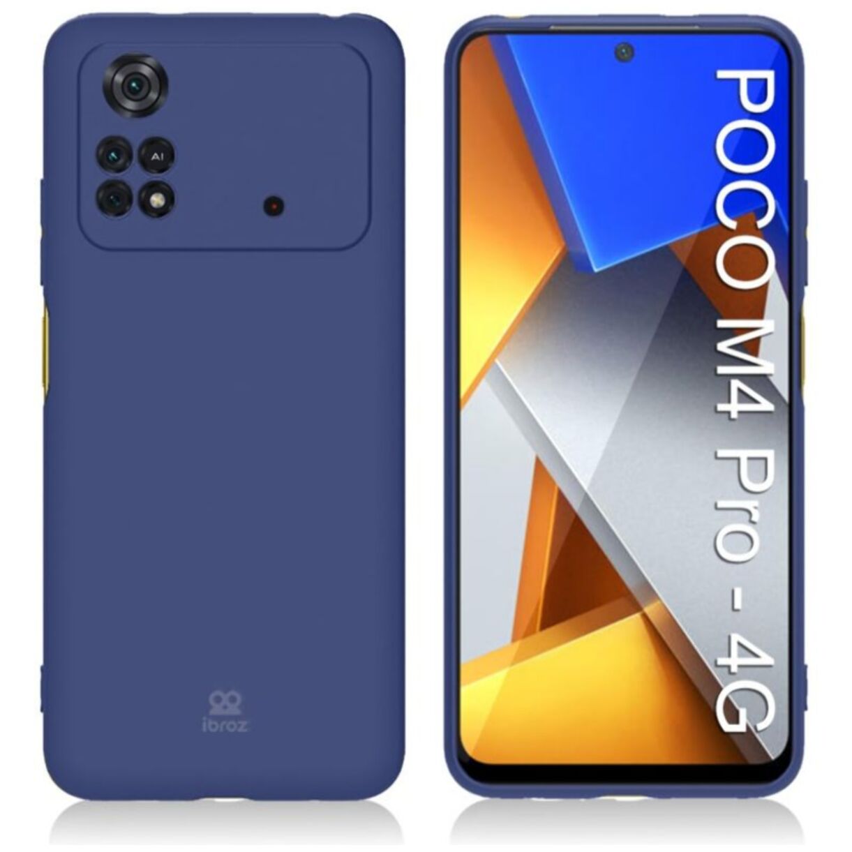 Coque IBROZ Xiaomi Poco M4 Pro 4G Silicone Bleu