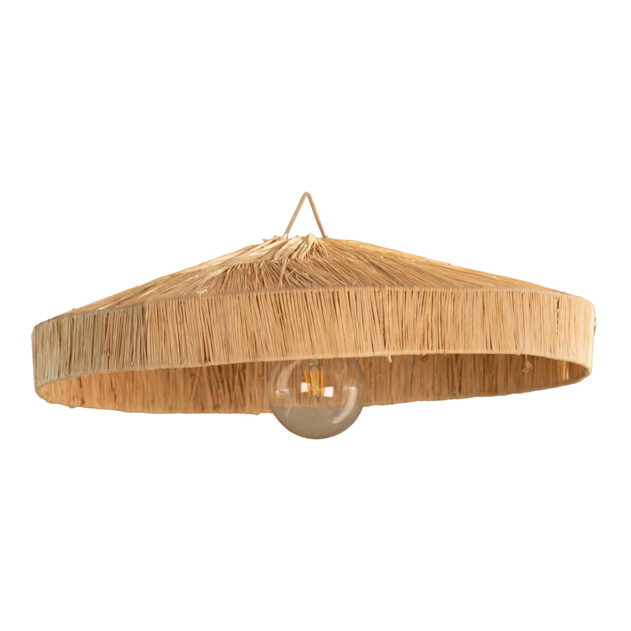Abat-jour parasol raphia Japandi - Naturel