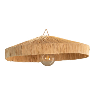 Abat-jour parasol raphia Japandi - Naturel
