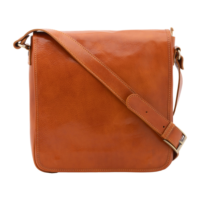 Borsa a tracolla  da uomo In Vera pelle Made in Italy 29x28x9 cm