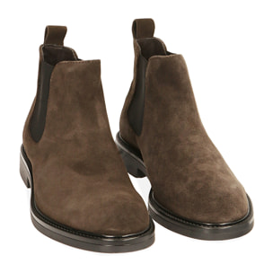 Chelsea boots testa di moro in camoscio