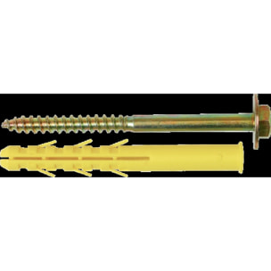 Cheville chauffe-eau ING FIXATIONS fixation chauffe-eau - Ø 14 x L 130 mm - Sachet de 4 - A150030