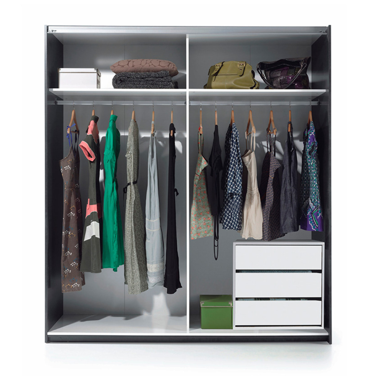 Comoda 3 Cajones 57x60x44 Cm Blanco