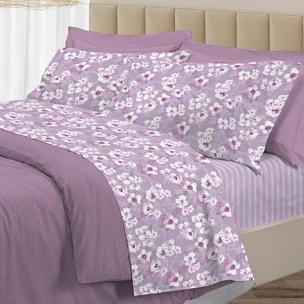 Completo letto indie rosa in cotone 100% cotone
