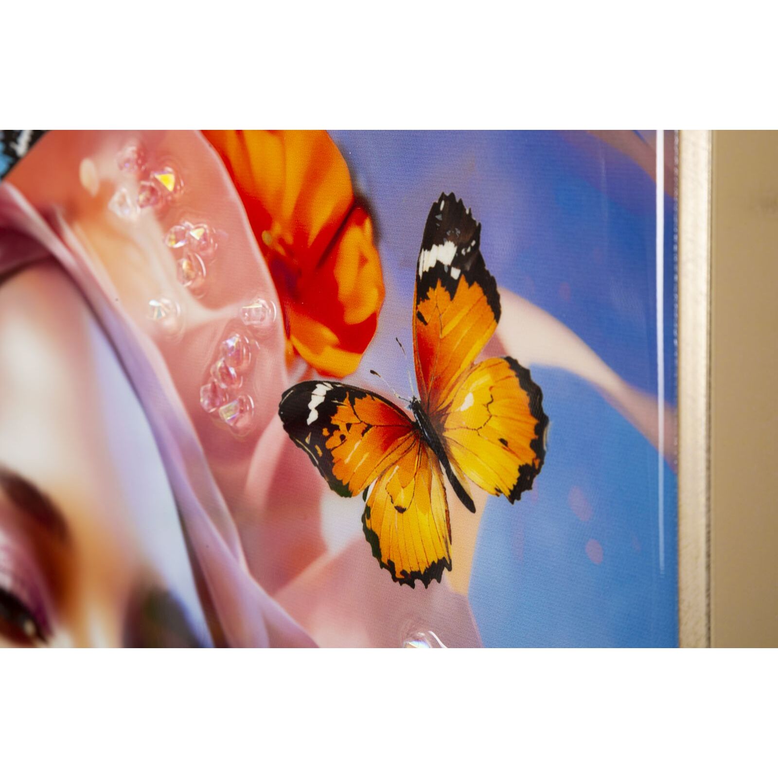 DIPINTO SU TELA LACCATO MARTY C/CORNICE -B- CM 62X4X92