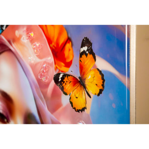 DIPINTO SU TELA LACCATO MARTY C/CORNICE -B- CM 62X4X92