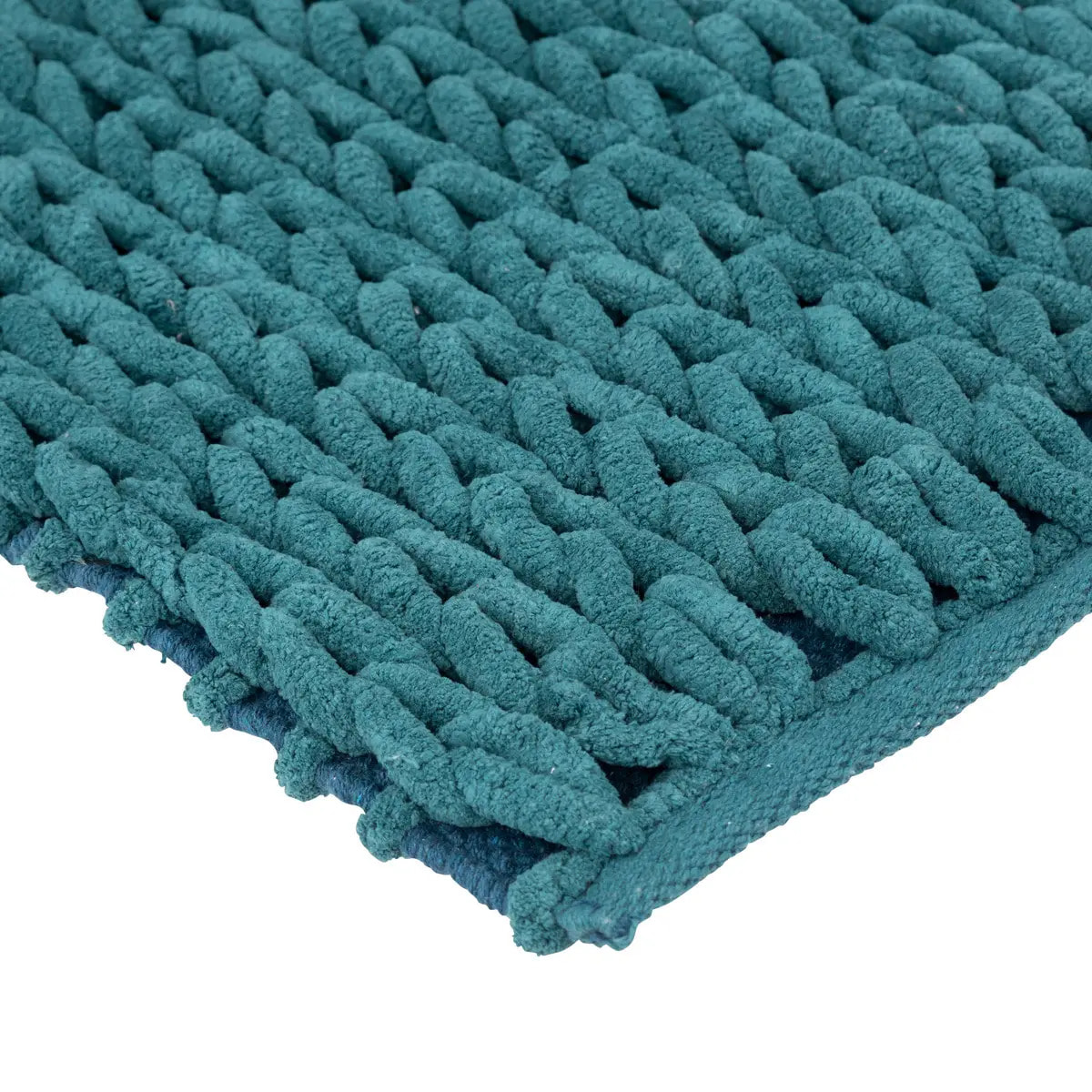 Tapis de bain 50x120 cm Bleu pétrole Colorama