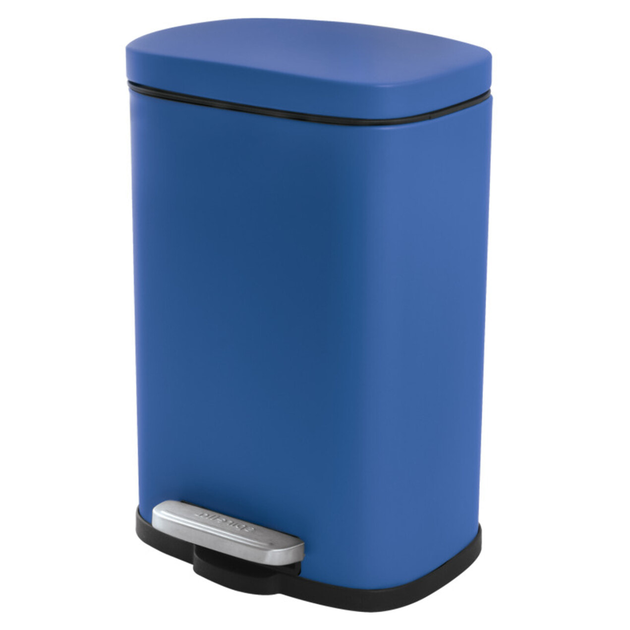 Set Poubelle à  pédale 5L & Brosse Wc AKIRA Bleu roi mat Spirella