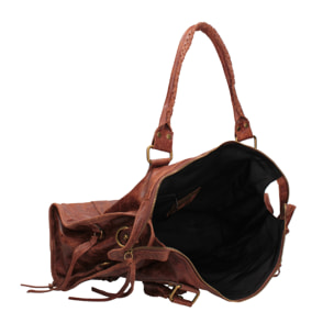 Borsa a spalla da donna - Modello Elara - Vera pelle - 41.0 x 28.0 x 13.0 cm