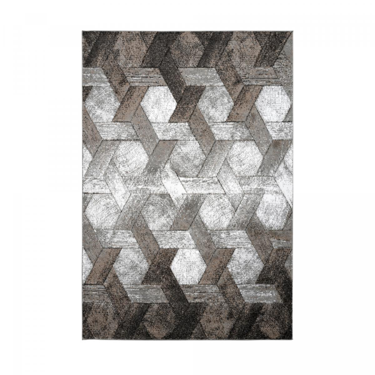 Tapis salon et chambre tissé motif scandinave GILI