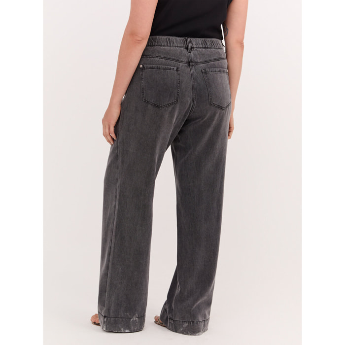 Fiorella Rubino - Jeans Regular grey washed - Grigio