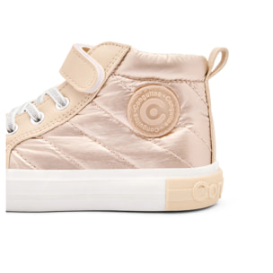 Zapatillas Altas de Niña Con Tira Autoadherente y Cremallera interior