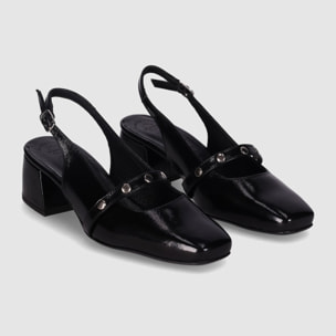 Zapatos - Negro - Tacón: 3 cm