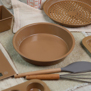 Moule à manqué en acier carbone marron 26cm COLORAMA