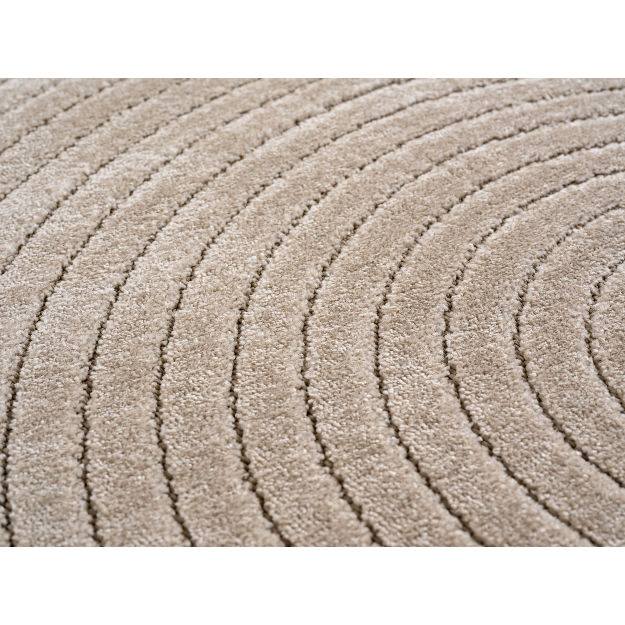 ALVORA - Tapis intérieur/extérieur beige à motif géométrique