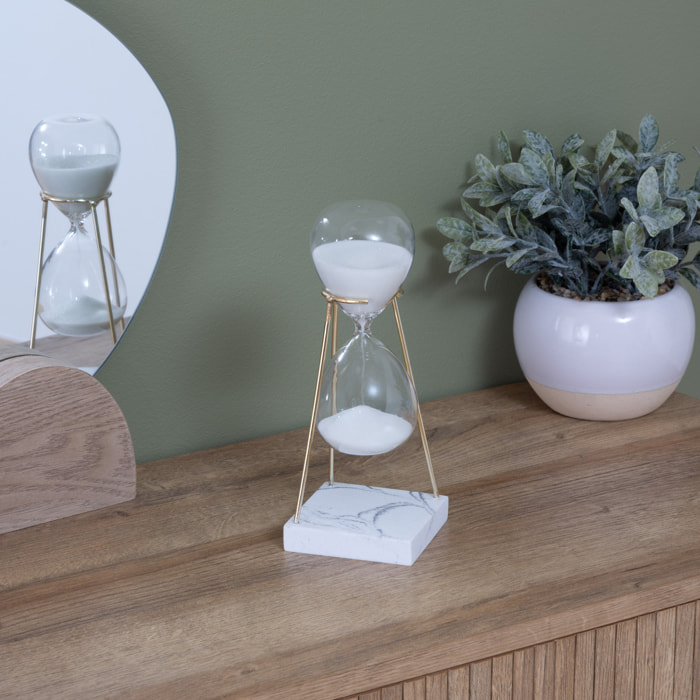 Sablier "Olen" gris H21cm